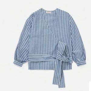 Everlane - The Poplin Wrap Top